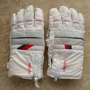 Conroy Gore-Tex Ski Gloves Large White Waterproof Insulated Vintage Retro 90s